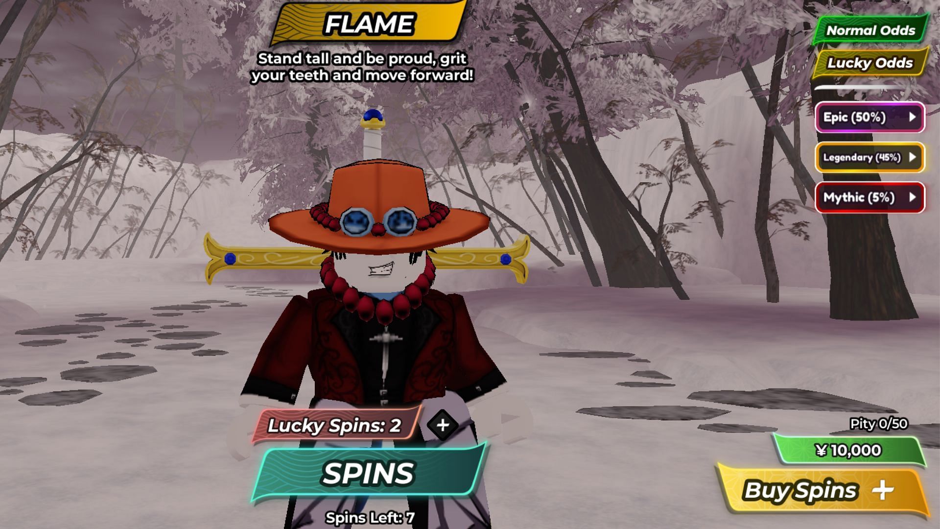 The Styles gacha menu (Image via Roblox)